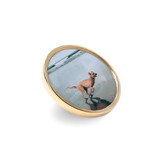 Custom Lapel Pin Round Gold Brooches