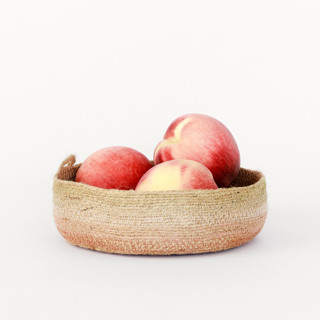Desert Flower Jute Tray Decorative Storage