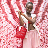 Piiki Bag in Red Decorative Storage