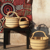 Kilika Check Check Basket Large Decorative Storage
