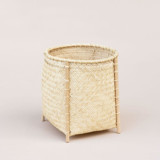 Catchall Woven Basket with Stand Decorative Storage