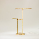 Brass Jewellery Stand - Dual Decorative Storage