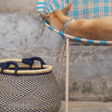 Zoore Check Check Pattern Basket Decorative Storage