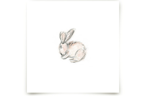 Little Bunny Blue Children's Art Prints