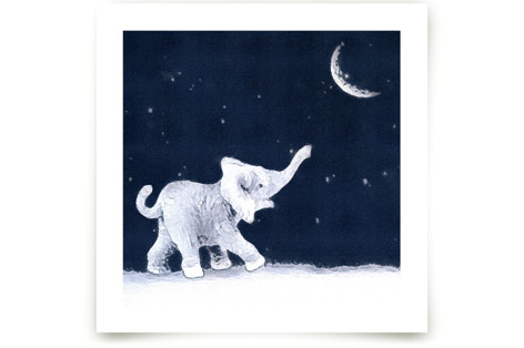Moon Balloon Children's Art Prints