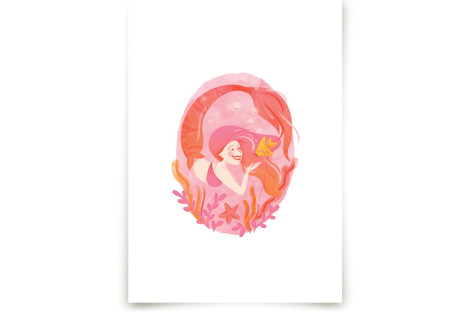 Make a Splash Mermaid Children's Art Prints