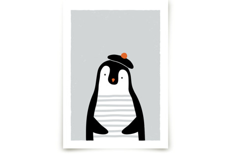The French penguin Children's Art Prints