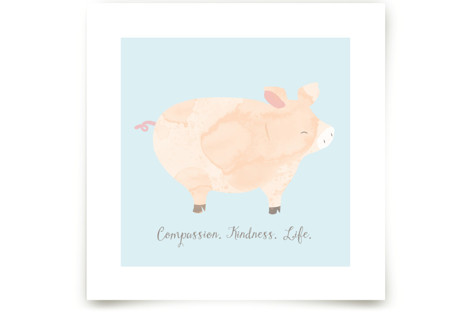 pig friend Children's Art Prints