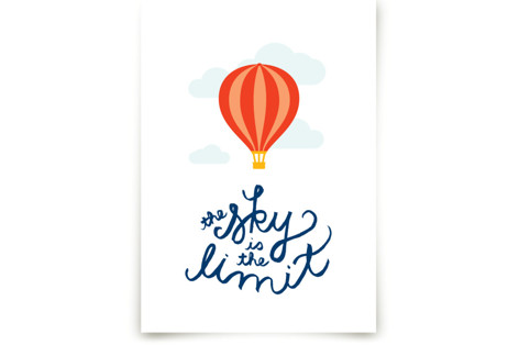 The Sky is the Limit Children's Art Prints