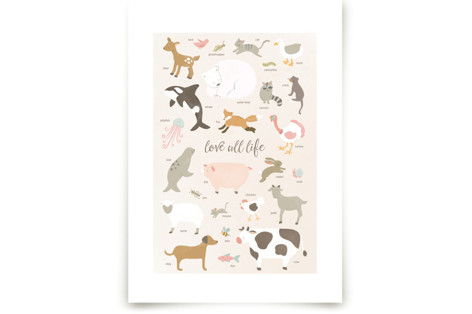 love all life Children's Art Prints