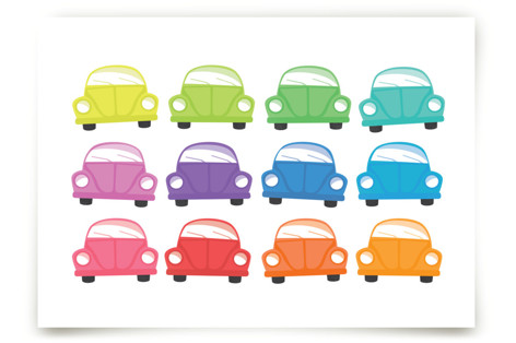 Rainbow Bugs Children's Art Prints