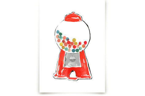 Gumball Machine Children's Art Prints