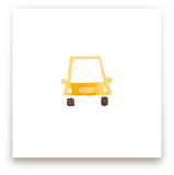 Yellow Car Art by Jan Dolby
