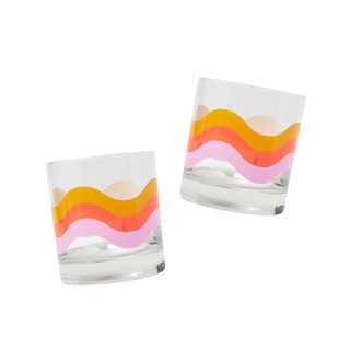 Warm Wave Cocktail Glass - Set of 2 Glassware