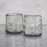 Hand blown Rocks Glasses from Mexico - Set of 2 Glassware