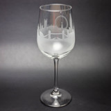 London, England Skyline Wine Glass Glassware