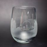 Las Vegas, Nevada Skyline Stemless Wine Glass Glassware