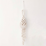 Large Pipa Wall Knot, Off White Original Textile Art