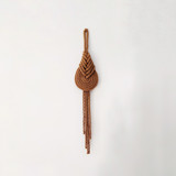 Pipa Knot Wall Hanging in Camel Original Textile Art