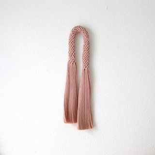 Rope arch in Peach Original Textile Art