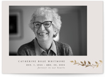 Foil-Pressed Memorial Cards
