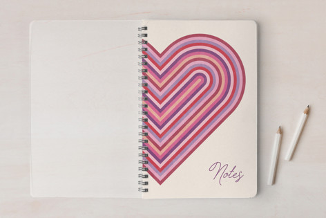 Rainbow Heart Journal Notebook