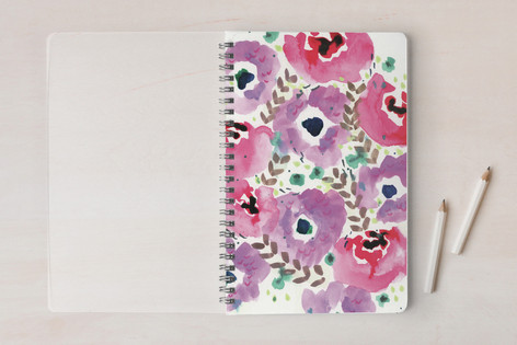 Wildflowers in Watercolor Notebook