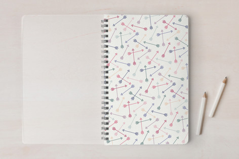 Scattered Arrows Pattern Notebook