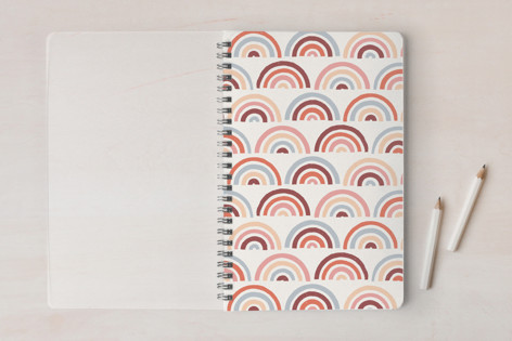 Stamped Rainbows Pattern Notebook