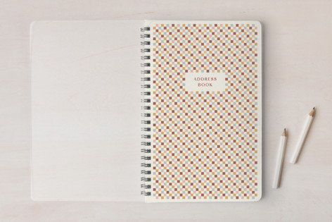 Checkerboard Frame Address Book Notebook