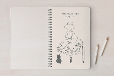 Little Ballerina In San Francisco Notebook