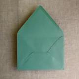 Matcha tea green A7 euro flap envelope | pack of 10 Envelopes