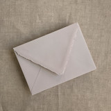 Bare blush A7 deckled edge euro flap envelope | PACK of 10 Envelopes