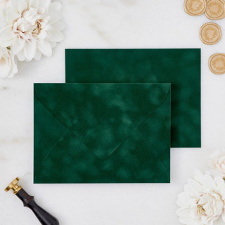 Emerald Velvet Envelopes Envelopes