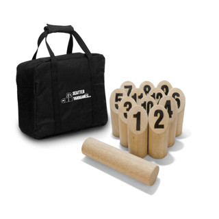 Yard Games Scatter Number Block Tossing Game with Durable Carrying Case and Heat Burned-in Numbers Wedding Games