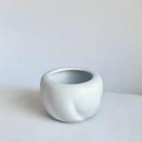 White Soft Spiral Planter Planters