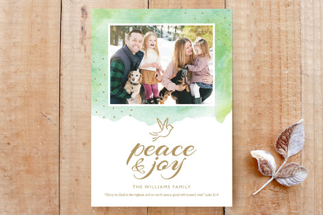 Peace & Joy Dove Custom Stationery