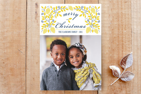 Golden Pine Cones Custom Stationery