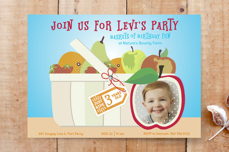 Baskets of Fun Custom Stationery