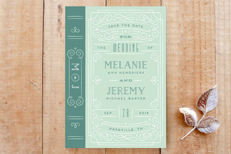 Modern Day Fairytale Save the Date Custom Stationery