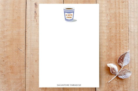 NYC Coffee Cup Custom Stationery