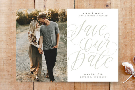 Sand Script Custom Stationery