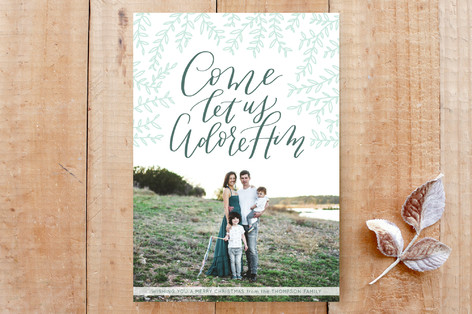 O Come Let Us Adore Custom Stationery