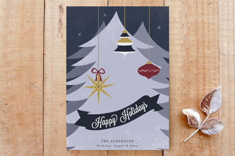 Vintage Holiday Greeting Custom Stationery