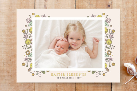 Garden Soiree Photo Card Custom Stationery