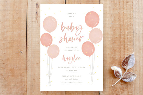 Baby Shower Confetti Custom Stationery