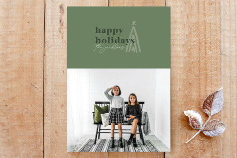 Modern Evergreen Tree Custom Stationery