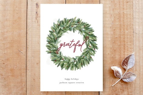 Grateful Wreath Custom Stationery