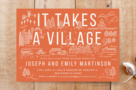 A Village Together Custom Stationery