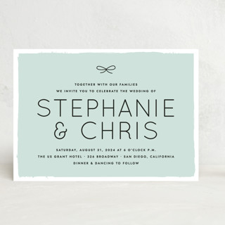 Knotted Wedding Invitation Custom Stationery
